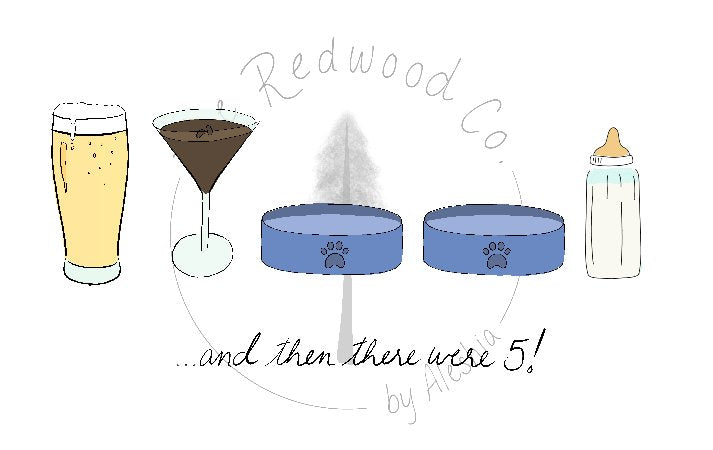 '...and then there were 3/4/5' New Baby Card