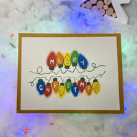 'Merry Christmas Lights' Christmas Card