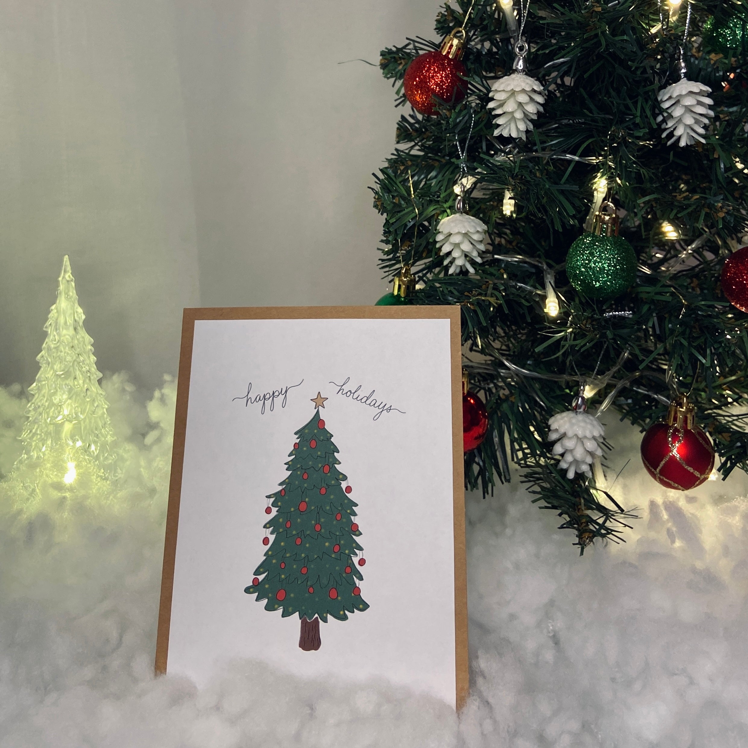 'Happy Holidays' Christmas Card