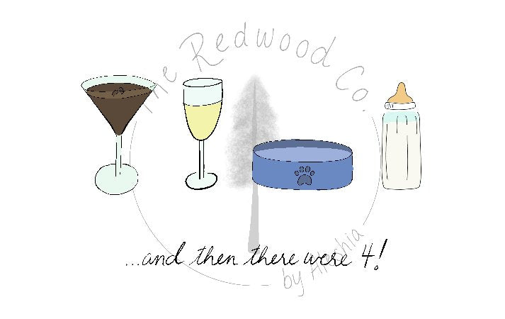 '...and then there were 3/4/5' New Baby Card