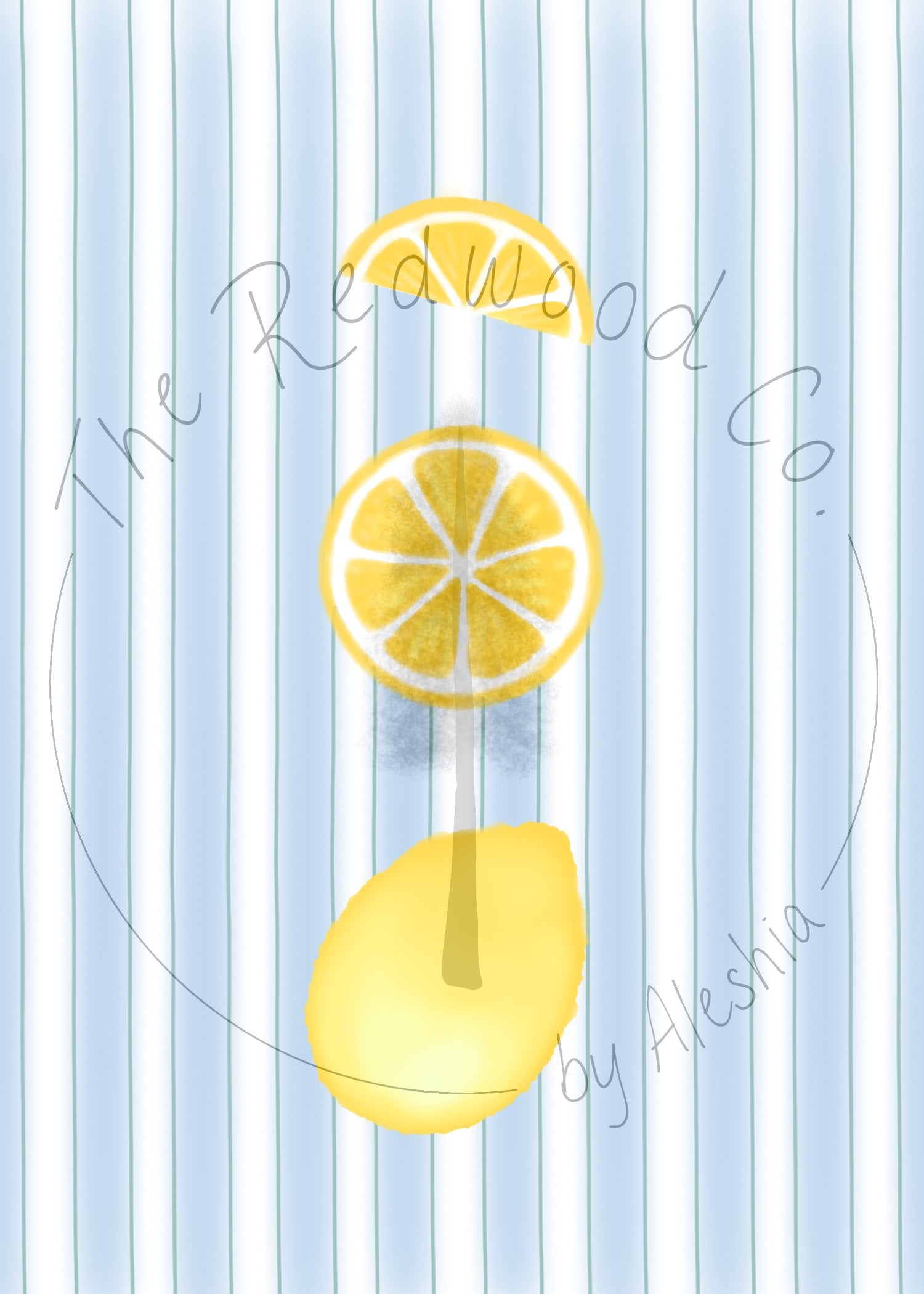 Picnic Lemons Greeting Card