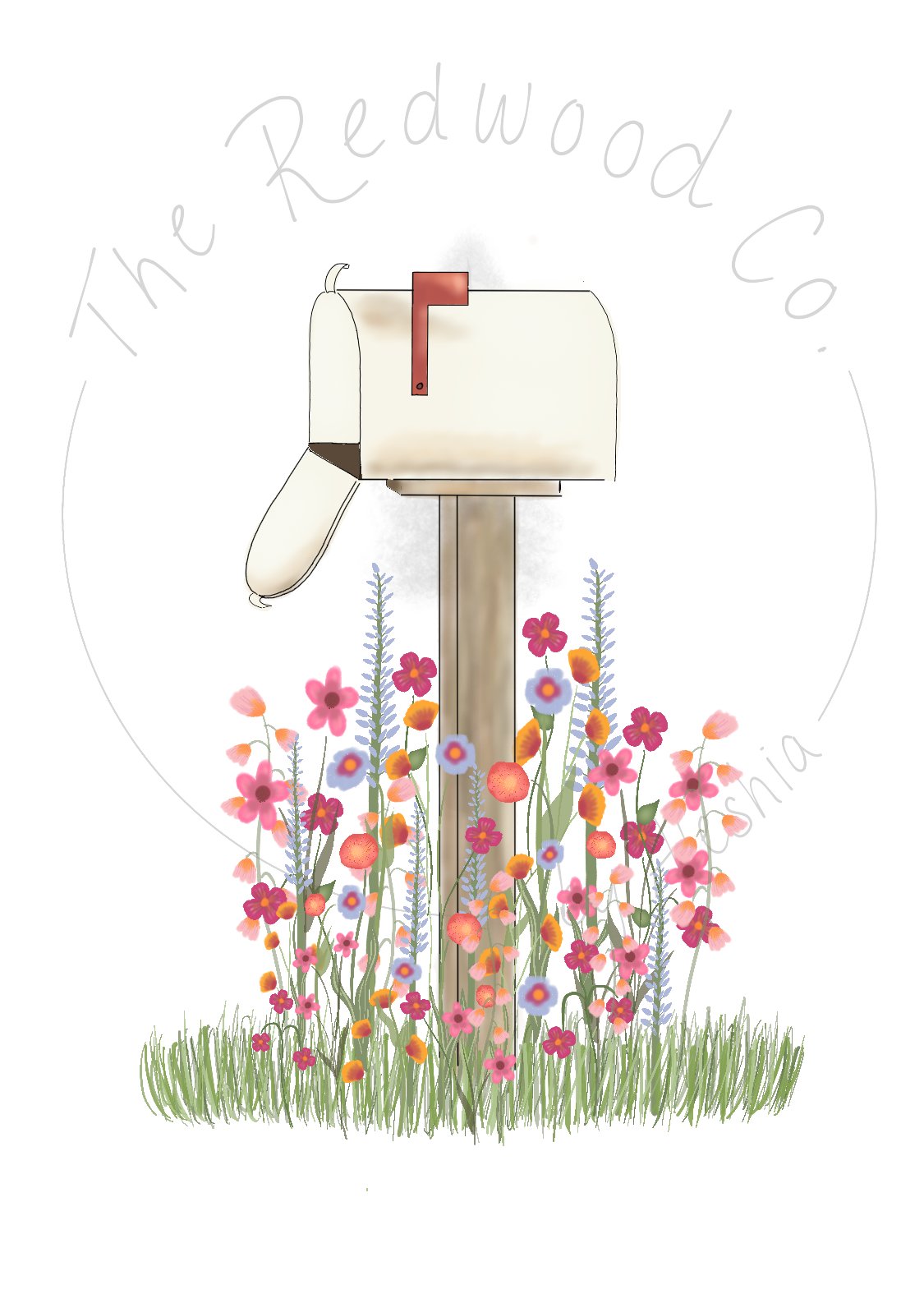 Wildflower Mailbox Greeting Card