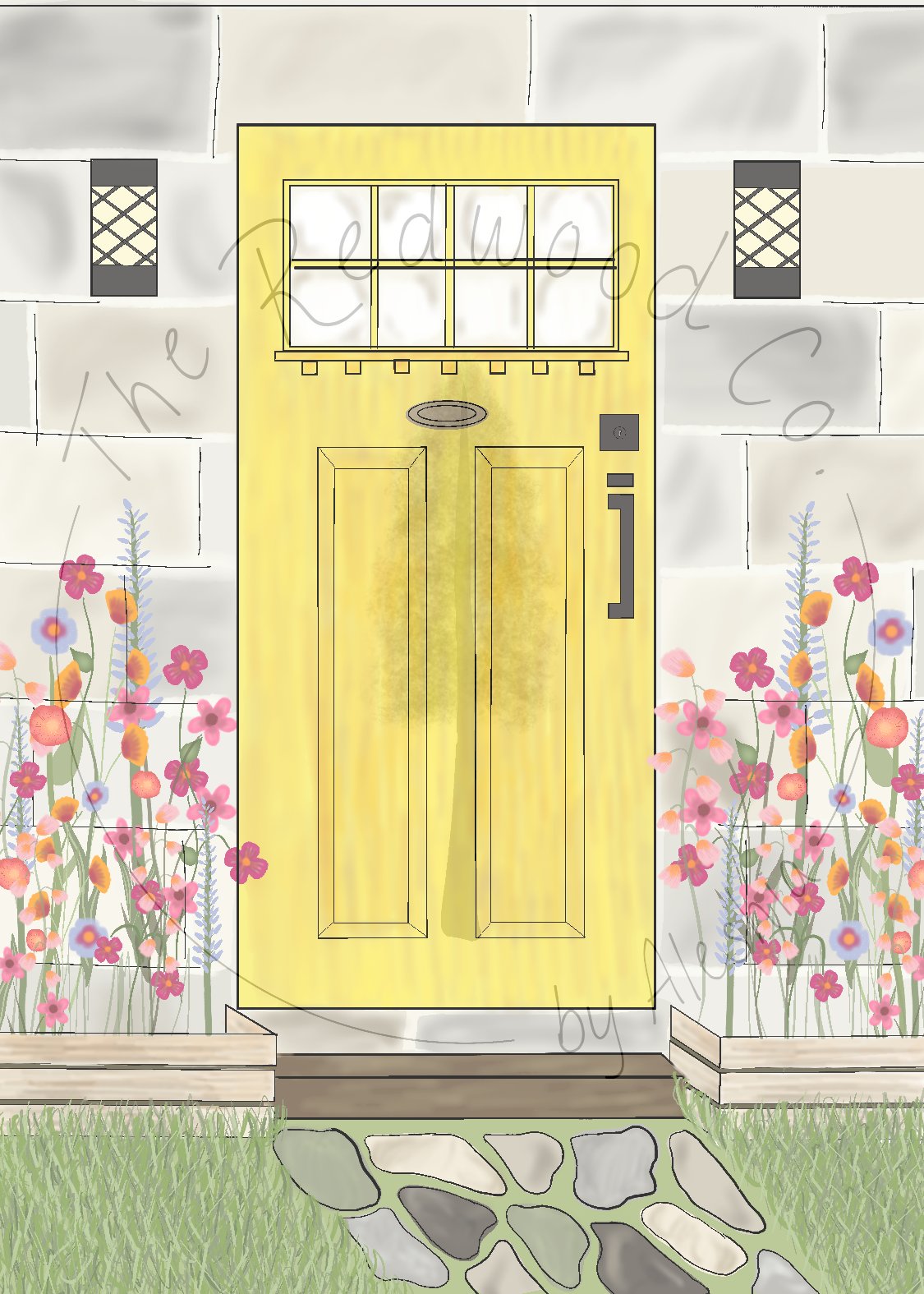 Yellow Door Greeting Card