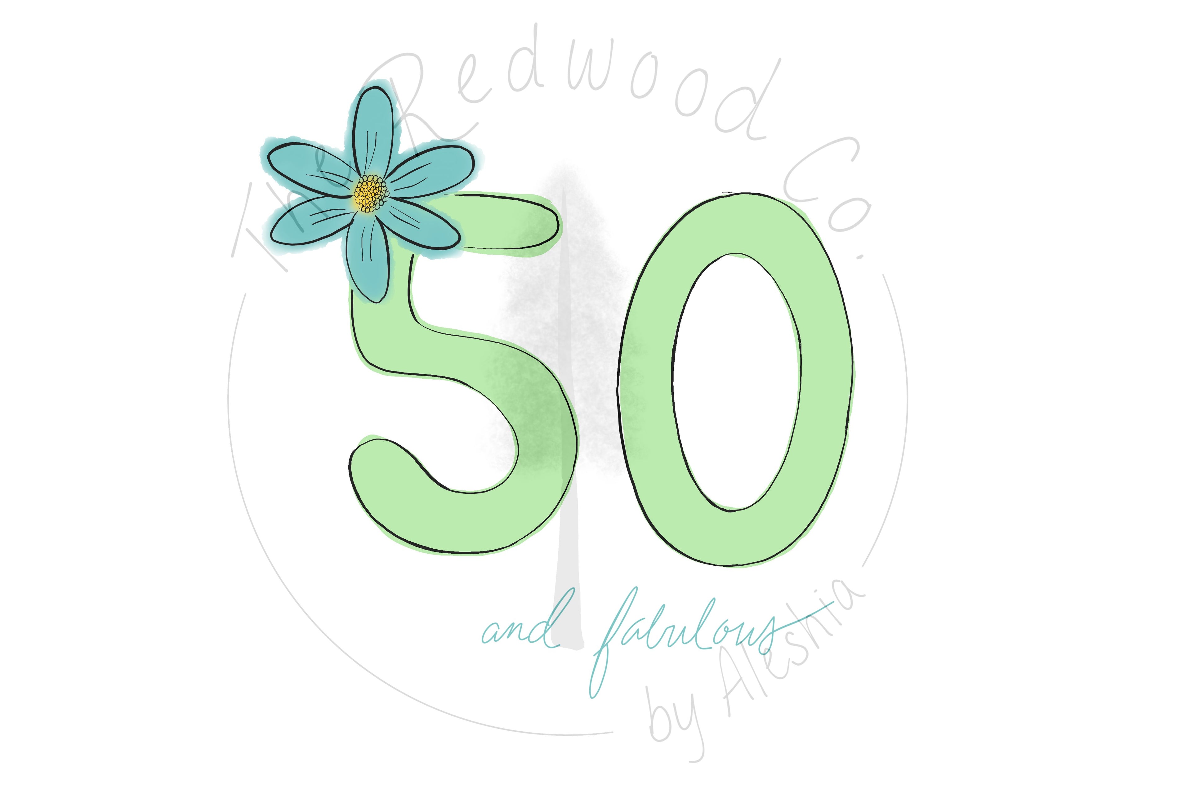 '50 and fabulous' 50th Birthday Card