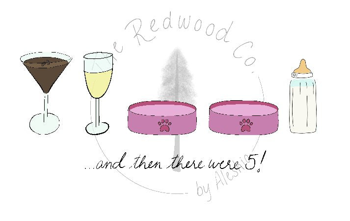 '...and then there were 3/4/5' New Baby Card