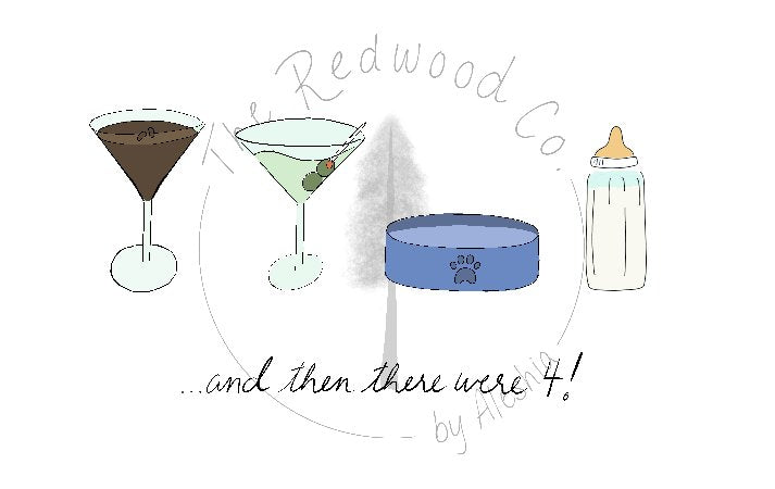 '...and then there were 3/4/5' New Baby Card