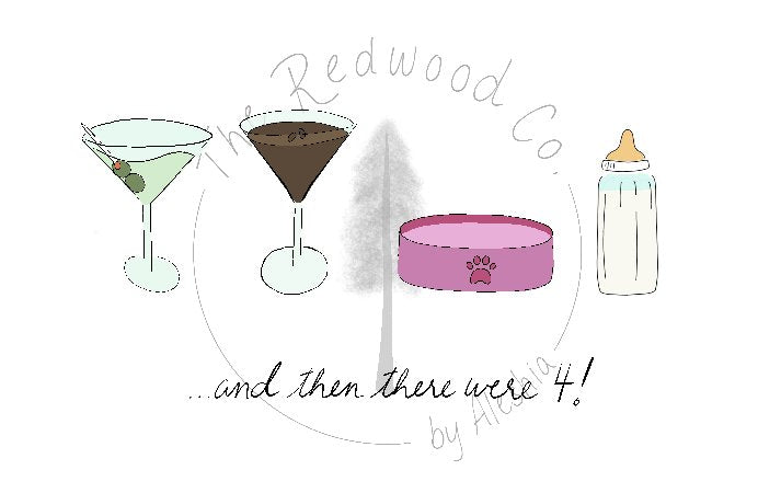 '...and then there were 3/4/5' New Baby Card