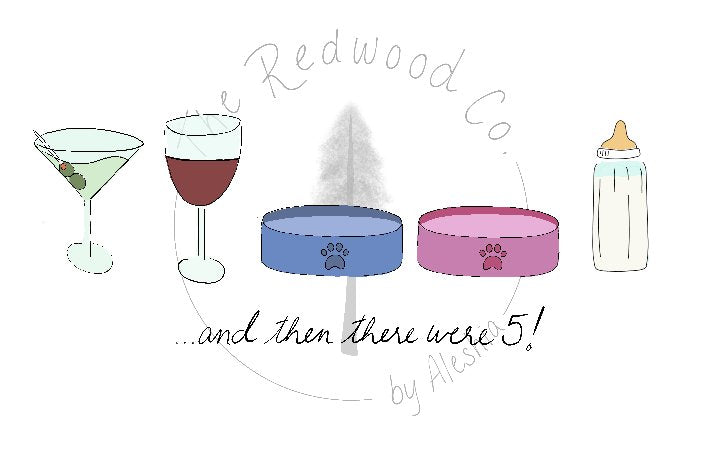 '...and then there were 3/4/5' New Baby Card