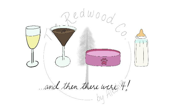 '...and then there were 3/4/5' New Baby Card