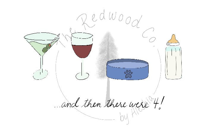 '...and then there were 3/4/5' New Baby Card