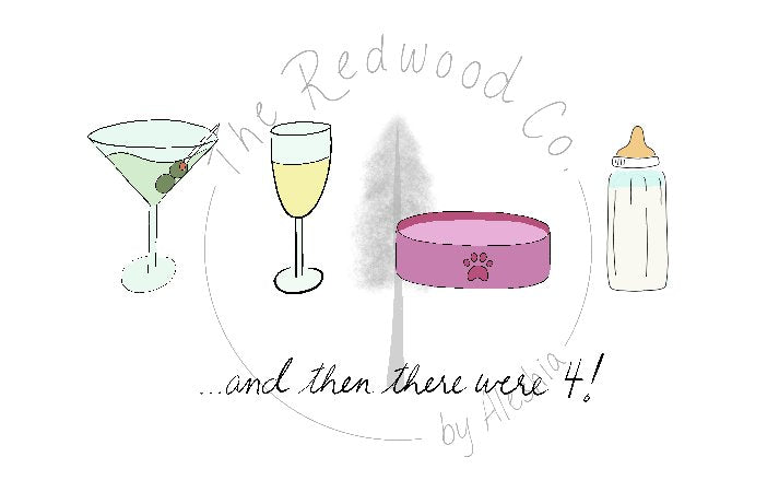 '...and then there were 3/4/5' New Baby Card