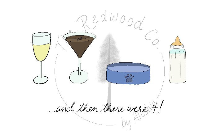 '...and then there were 3/4/5' New Baby Card