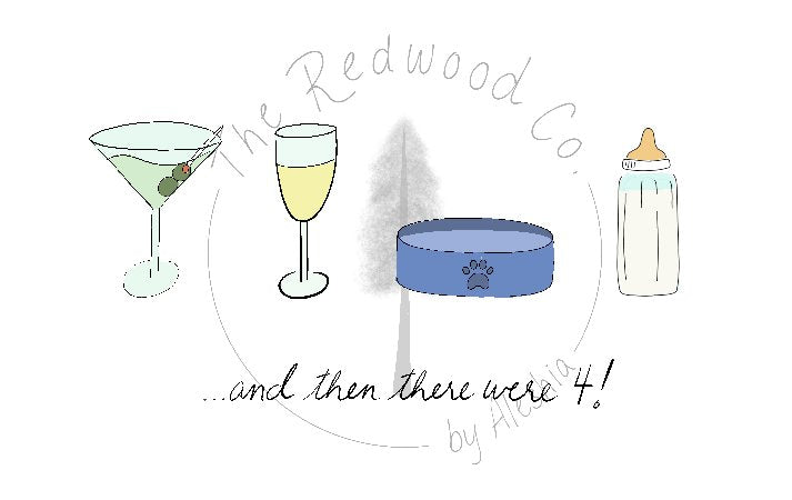 '...and then there were 3/4/5' New Baby Card