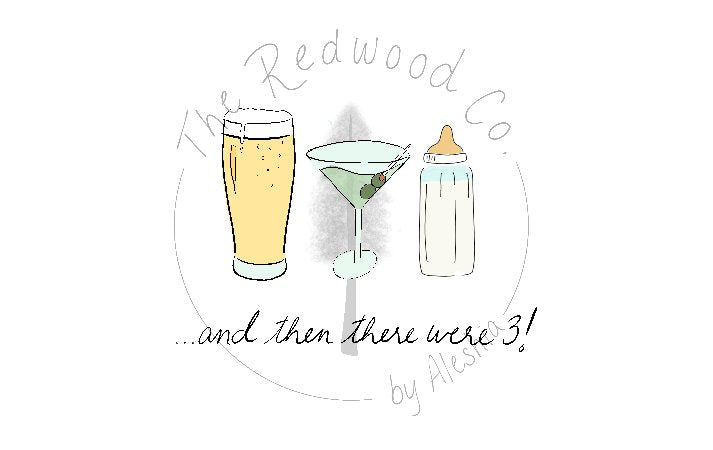 '...and then there were 3/4/5' New Baby Card