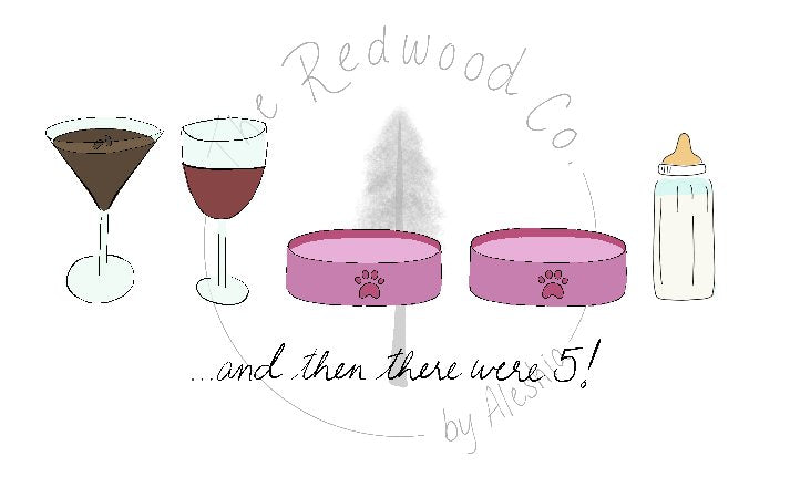 '...and then there were 3/4/5' New Baby Card