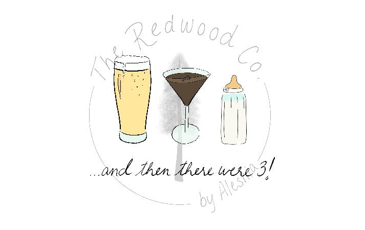 '...and then there were 3/4/5' New Baby Card