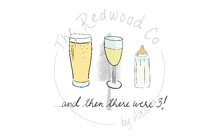 '...and then there were 3/4/5' New Baby Card