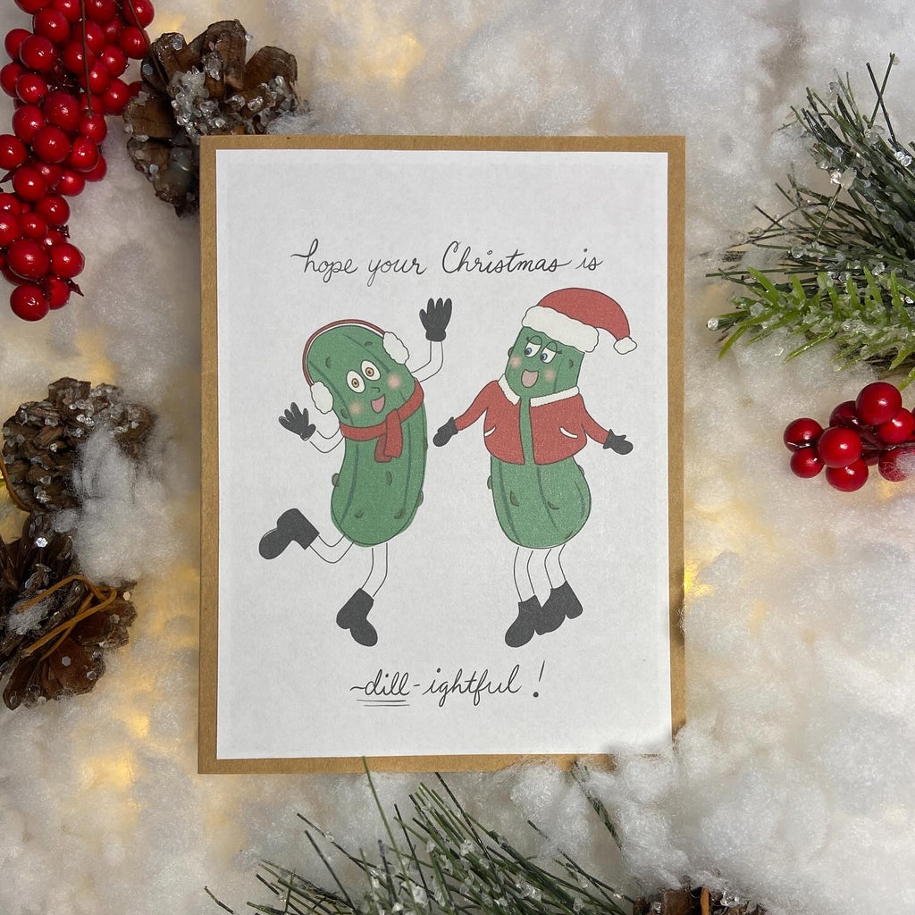 'hope your Christmas is 'dill-lightful' Christmas Card