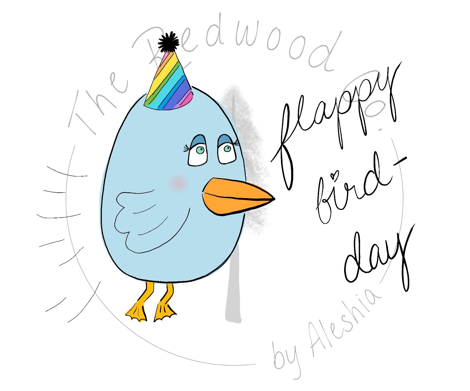 'flappy bird-day' Birthday Card