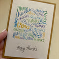'many thanks' Thank You Card
