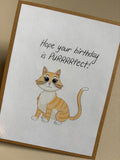 'PURRRRfect' birthday card