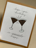 'espressoly happy' birthday card