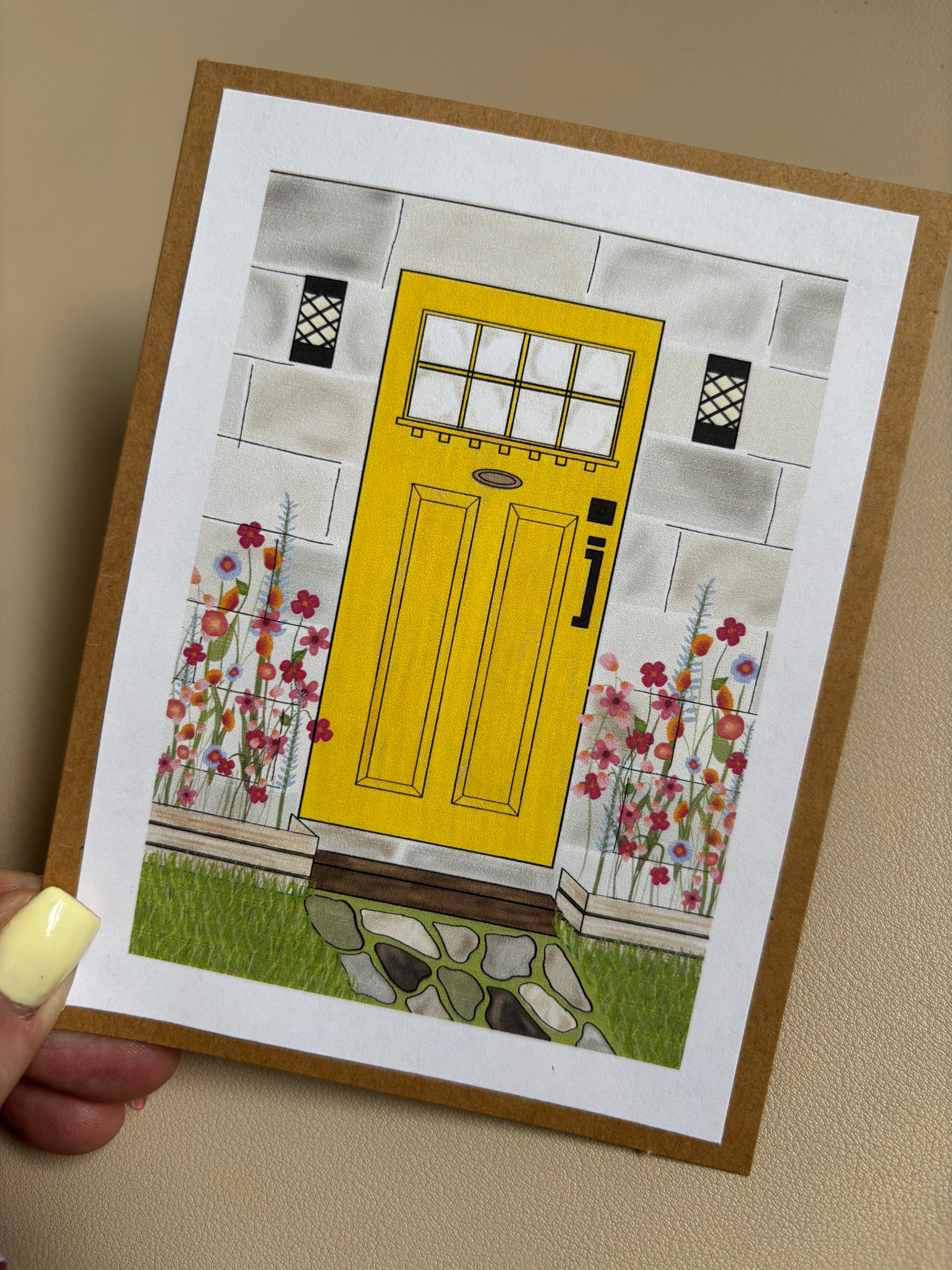 Yellow Door Greeting Card