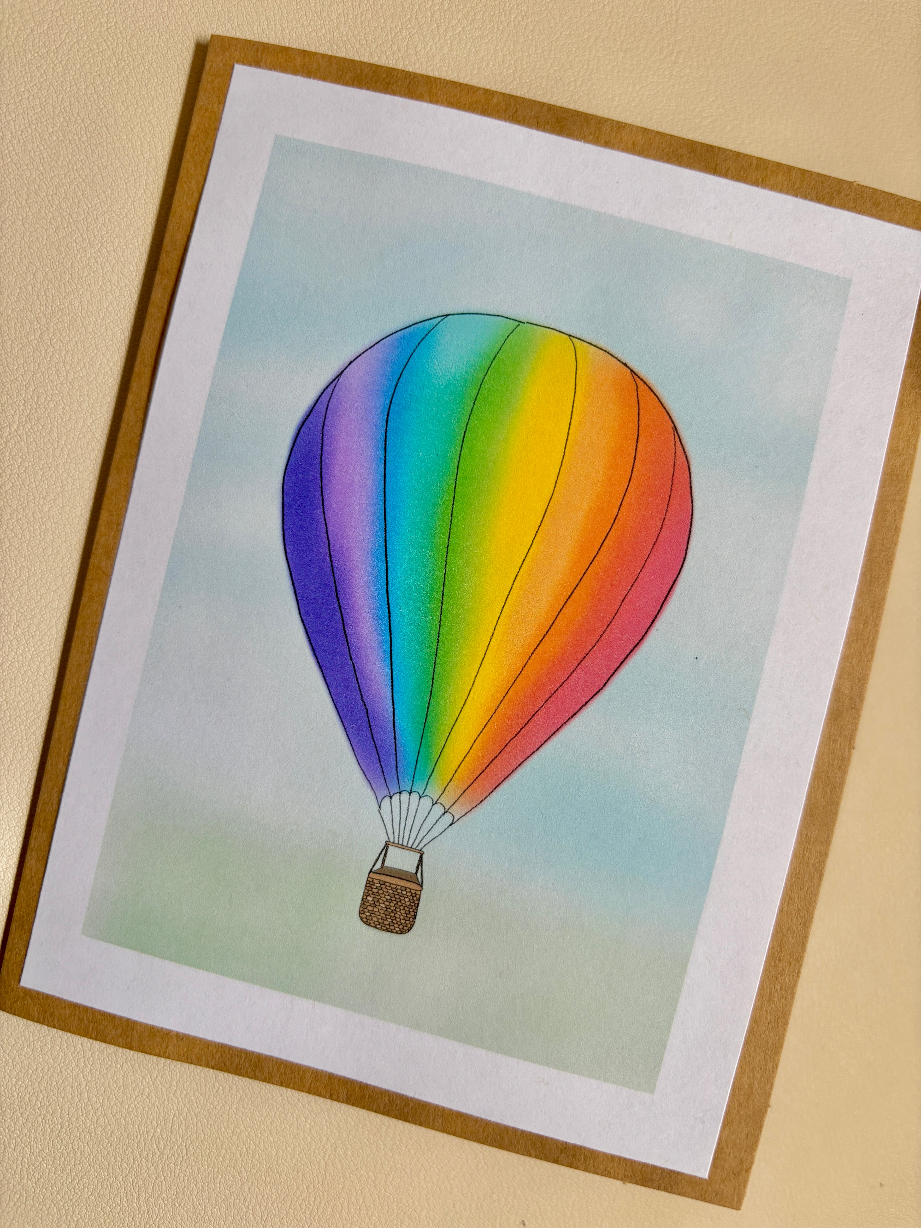 Hot Air Balloon Greeting Card