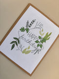 'HAPPY birthday' plant diamond Birthday Card