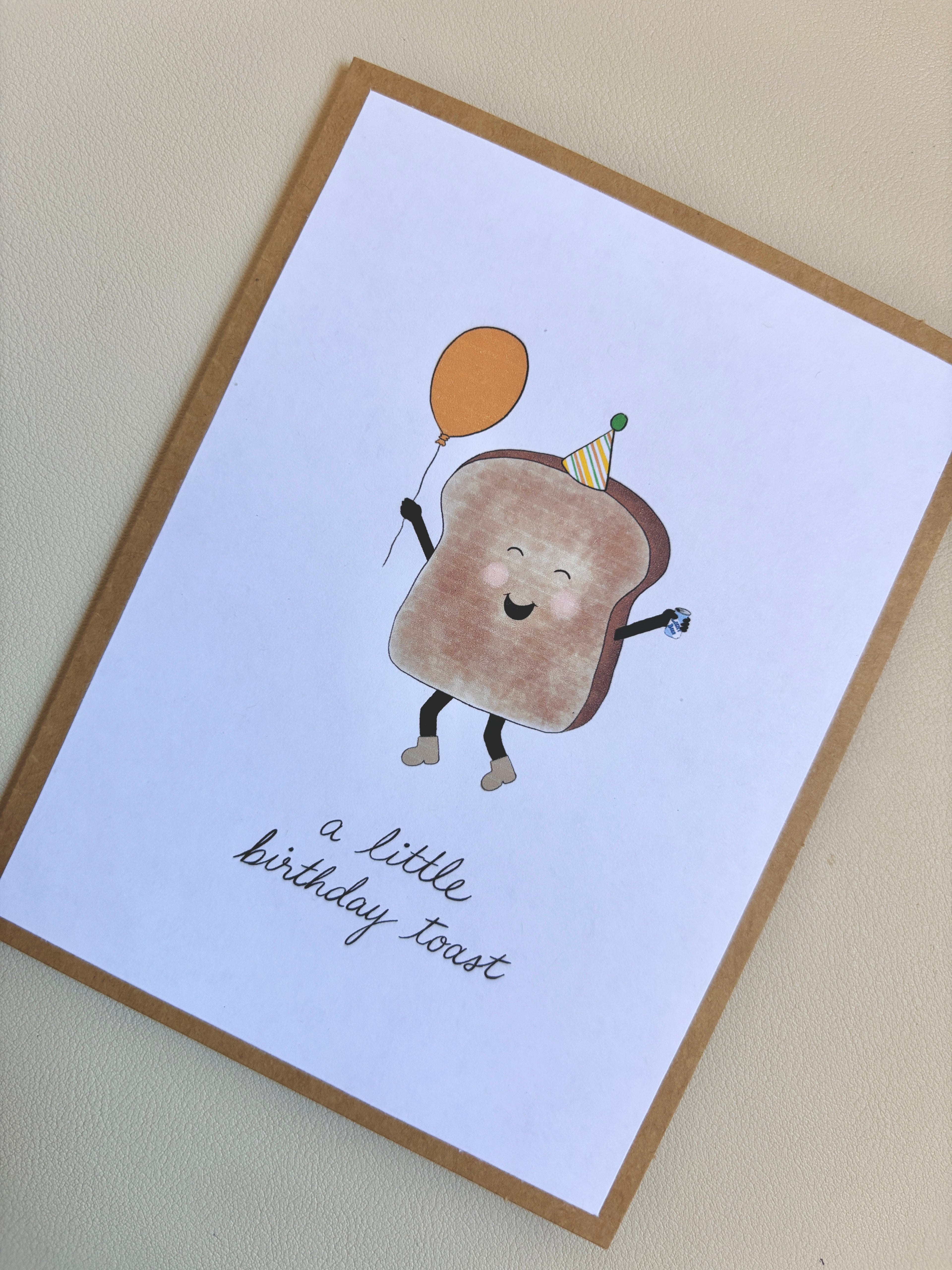 'a little birthday toast' Birthday Card