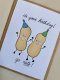 'it's your birthday! GO NUTS!' Birthday Card