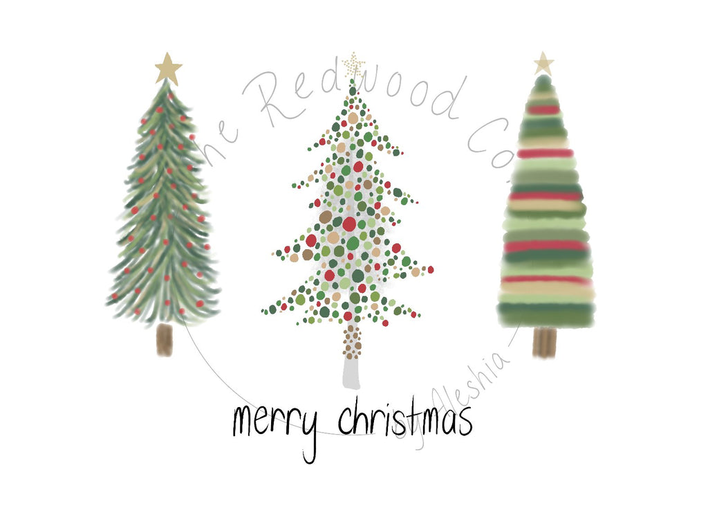 'Christmas Tree-o' Christmas Card