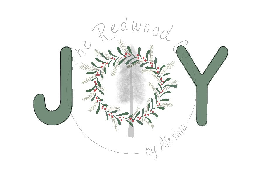 'JOY Wreath' Christmas Card