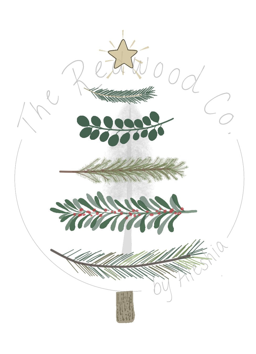 'Tree of Branches' Christmas Card